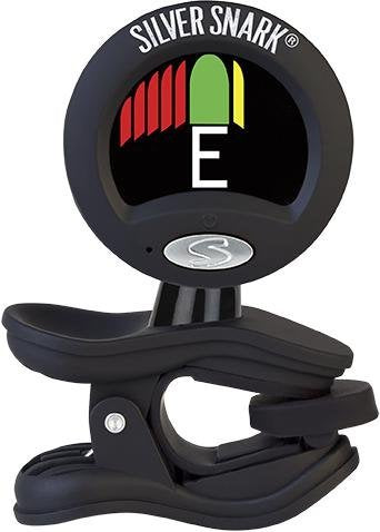 Snark silver and black clip on chromatic guitar tuner