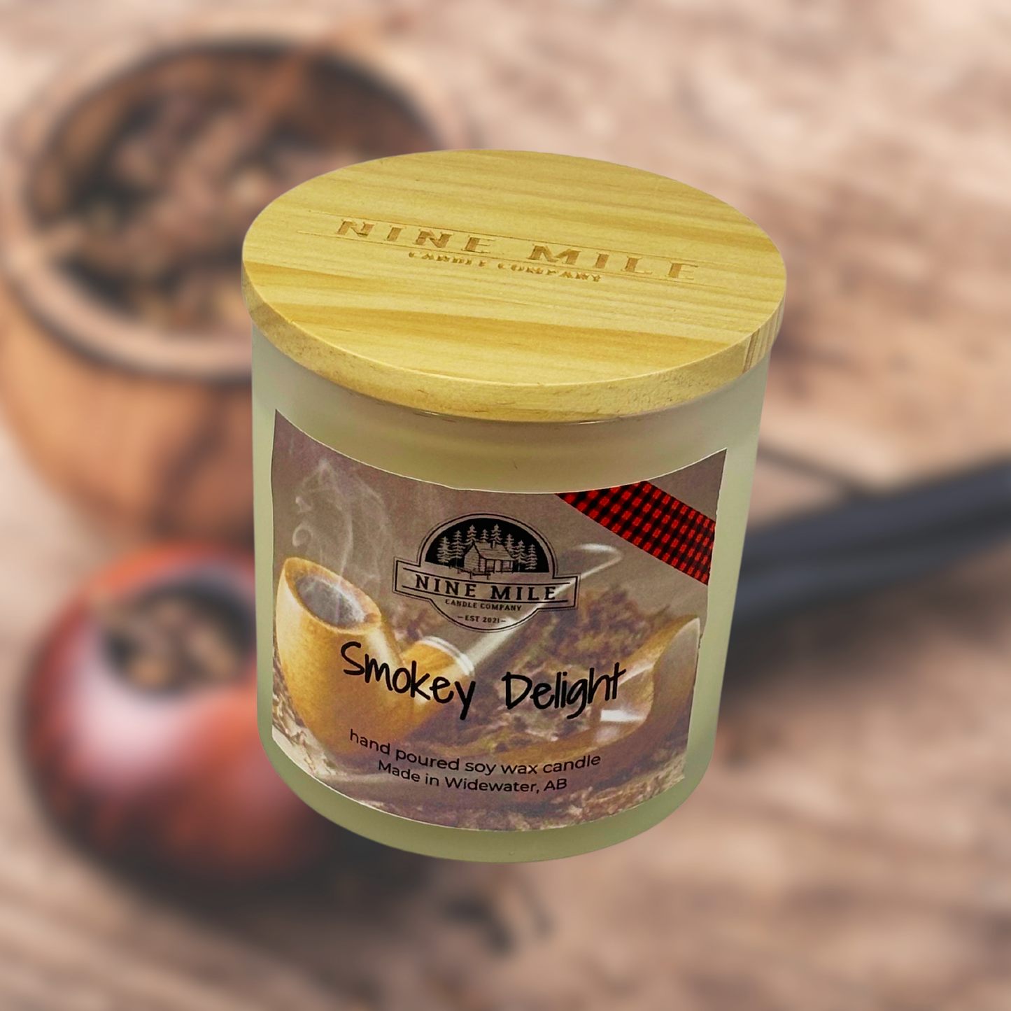Nine Mile Smokey Delight 14 oz Soy Candle