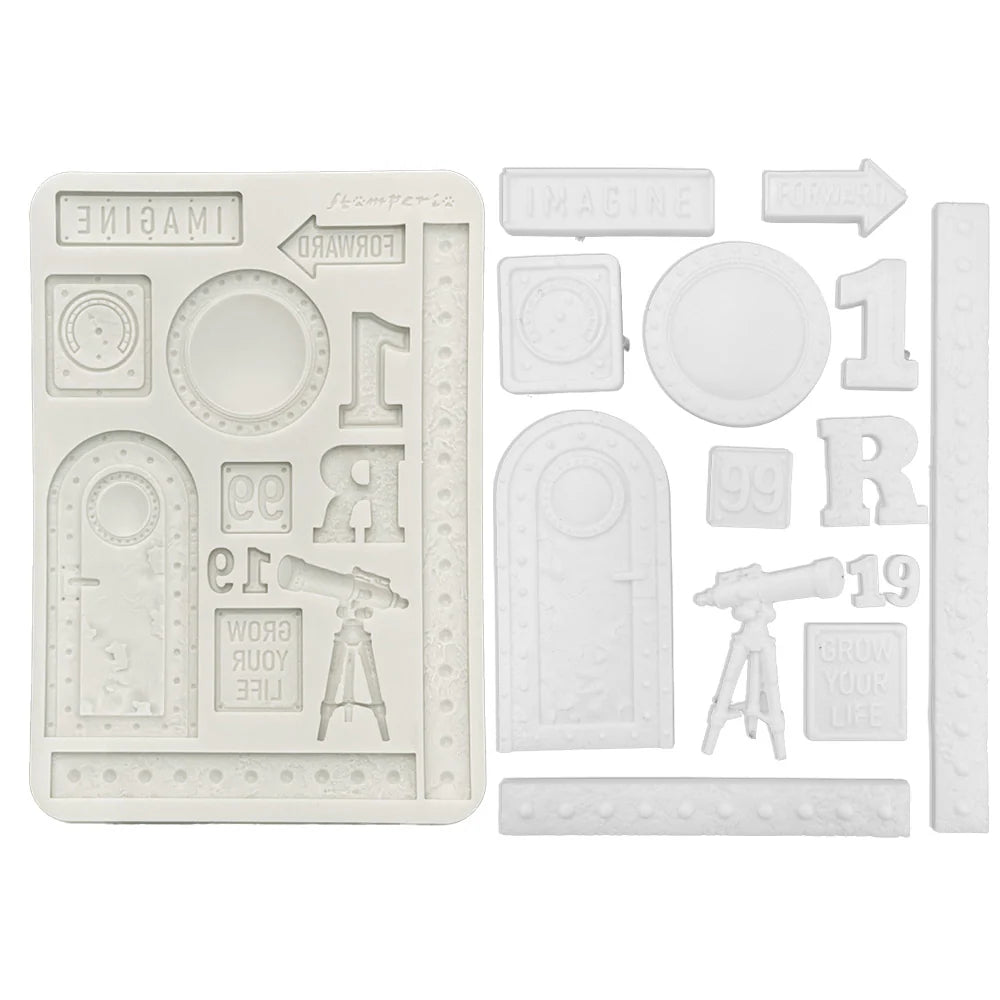 Stamperia A New Beginning Silicone Mould, Telescope A5