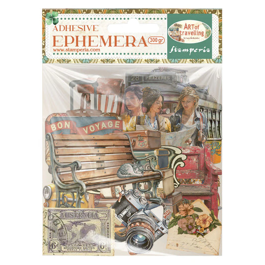 Stamperia Adhesive Ephemera The Art of Travelling