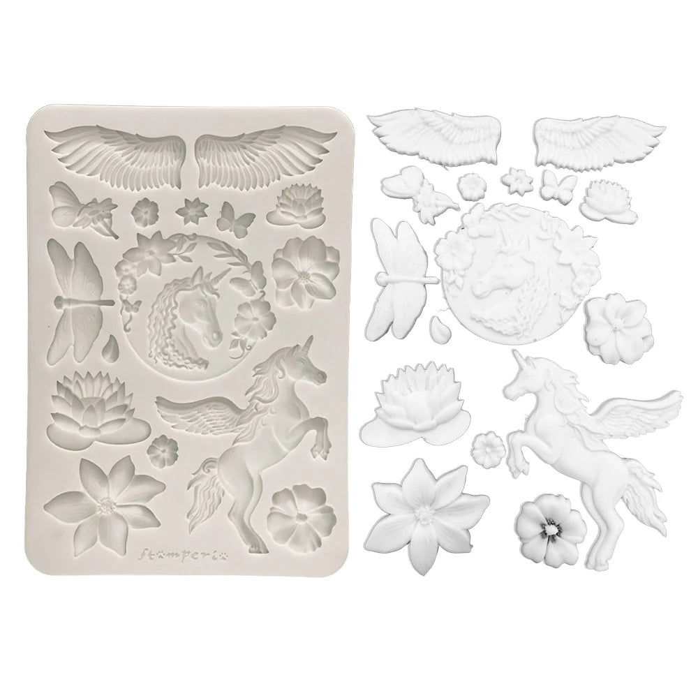 Stamperia Silicone Mould - Wonderland A5 Moulds