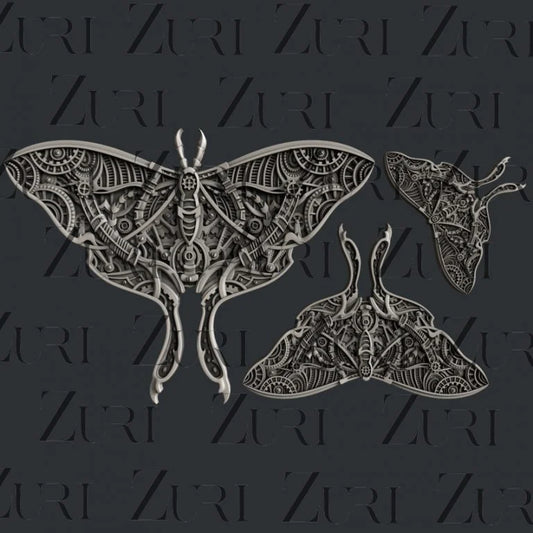 Zuri Designs Inc : Steampunk Luna Moth