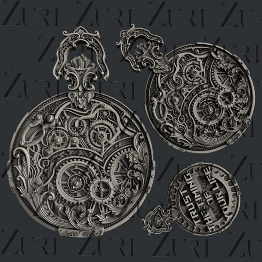 Zuri Designs Inc : Steampunk Pocket Watch #1