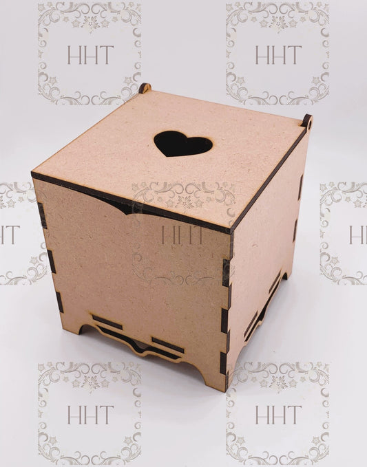 HHT MDF Blank Square Trinket Box