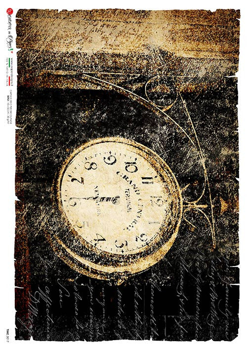 Paper Designs - Time 0017 A4 Rice Paper