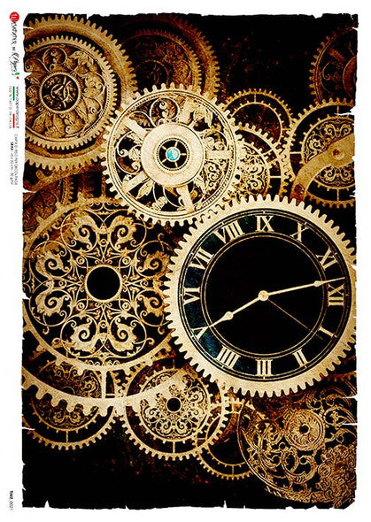 Paper Designs - Time 0021 A4 Rice Paper