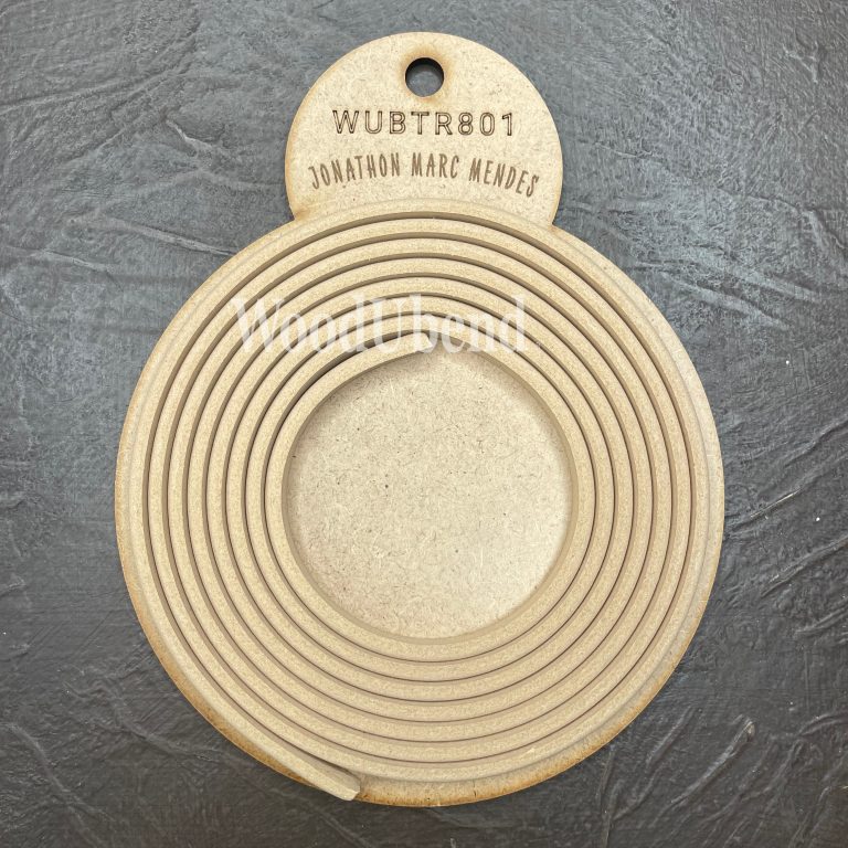 Woodubend Slim Semi-Circle Trim 215x0.5x0.5 cm