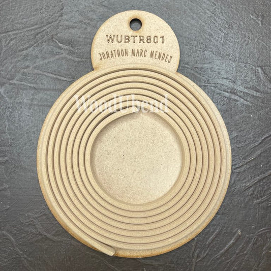 Woodubend Slim Semi-Circle Trim 215x0.5x0.5 cm
