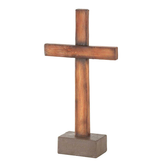 Wood Look Resin Cross