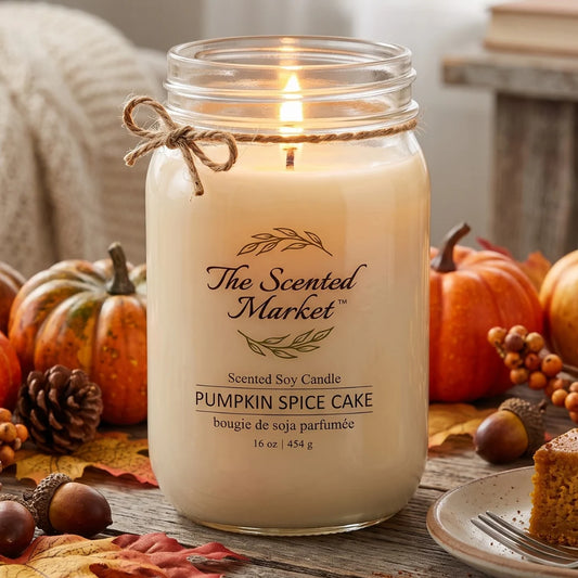 The Scent Market Pumpkin Spice Cake Soy Wax Candle 16oz
