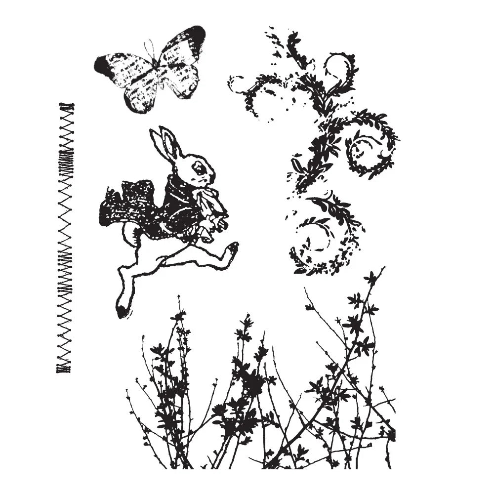 Stampers Anonymous - Tim Holtz - Cling Mounted Rubber Stamps -  Spring Sprung