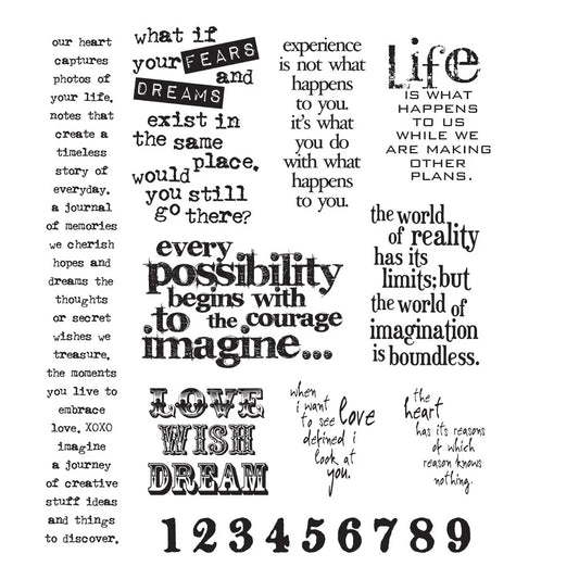 Tim Holtz & Stampers Anonymous - Stuff To Say