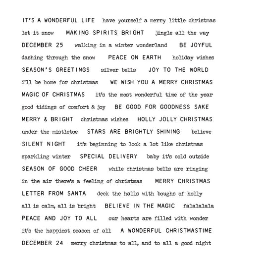 Tim Holtz & Stampers Anonymous - Tiny Text Christmas