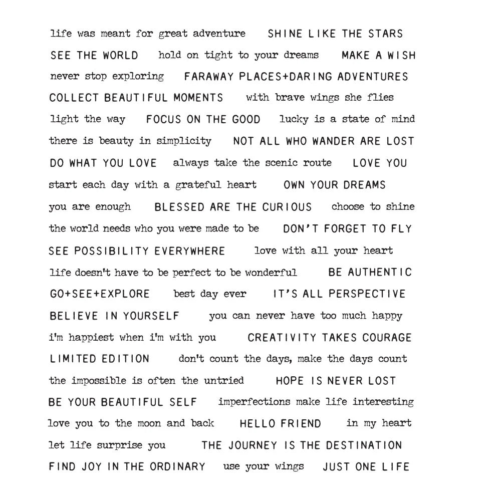 Tim Holtz & Stampers Anonymous - Tiny Text