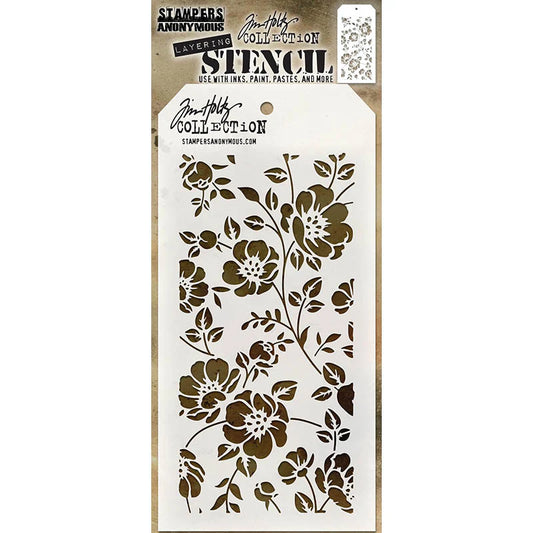 Stampers Anonymous & Tim Holtz : Layering Stencils - Floral