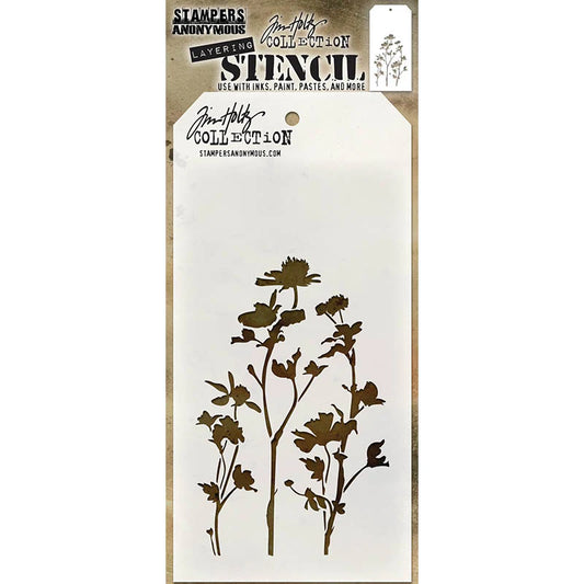Stampers Anonymous & Tim Holtz : Layering Stencils - Wildflower