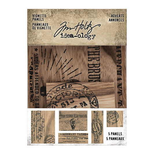 Tim Holtz Idea-Ology Vignette Panels 5 Panels