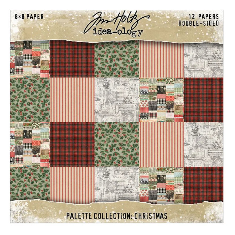 Tim Holtz Idea-Ology Palette Paper Christmas 8x8
