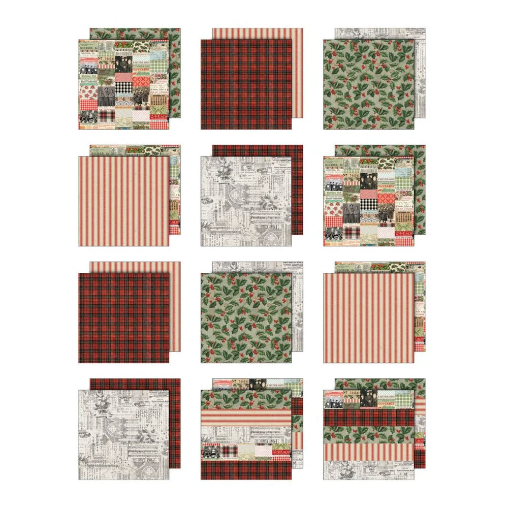 Tim Holtz Idea-Ology Palette Paper Christmas 8x8