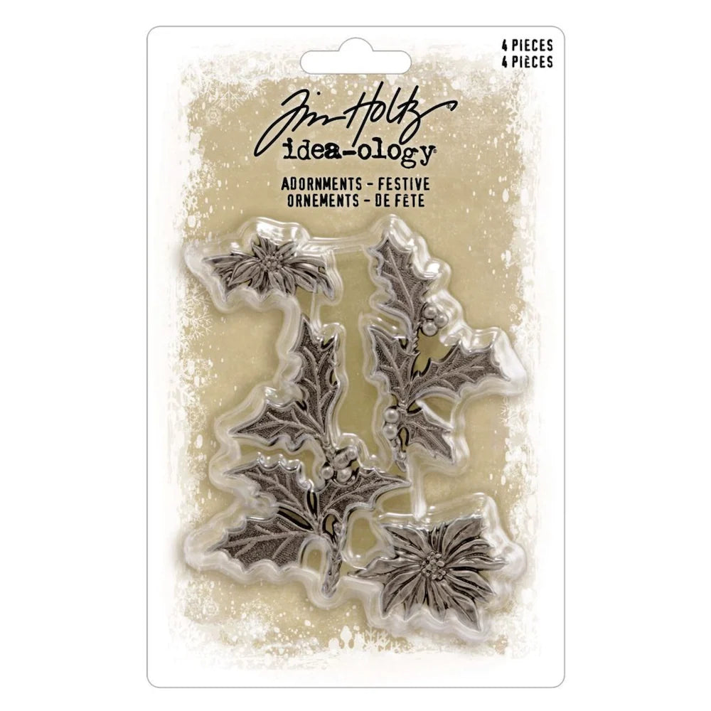 Tim Holtz Idea-Ology Adornments Festive
