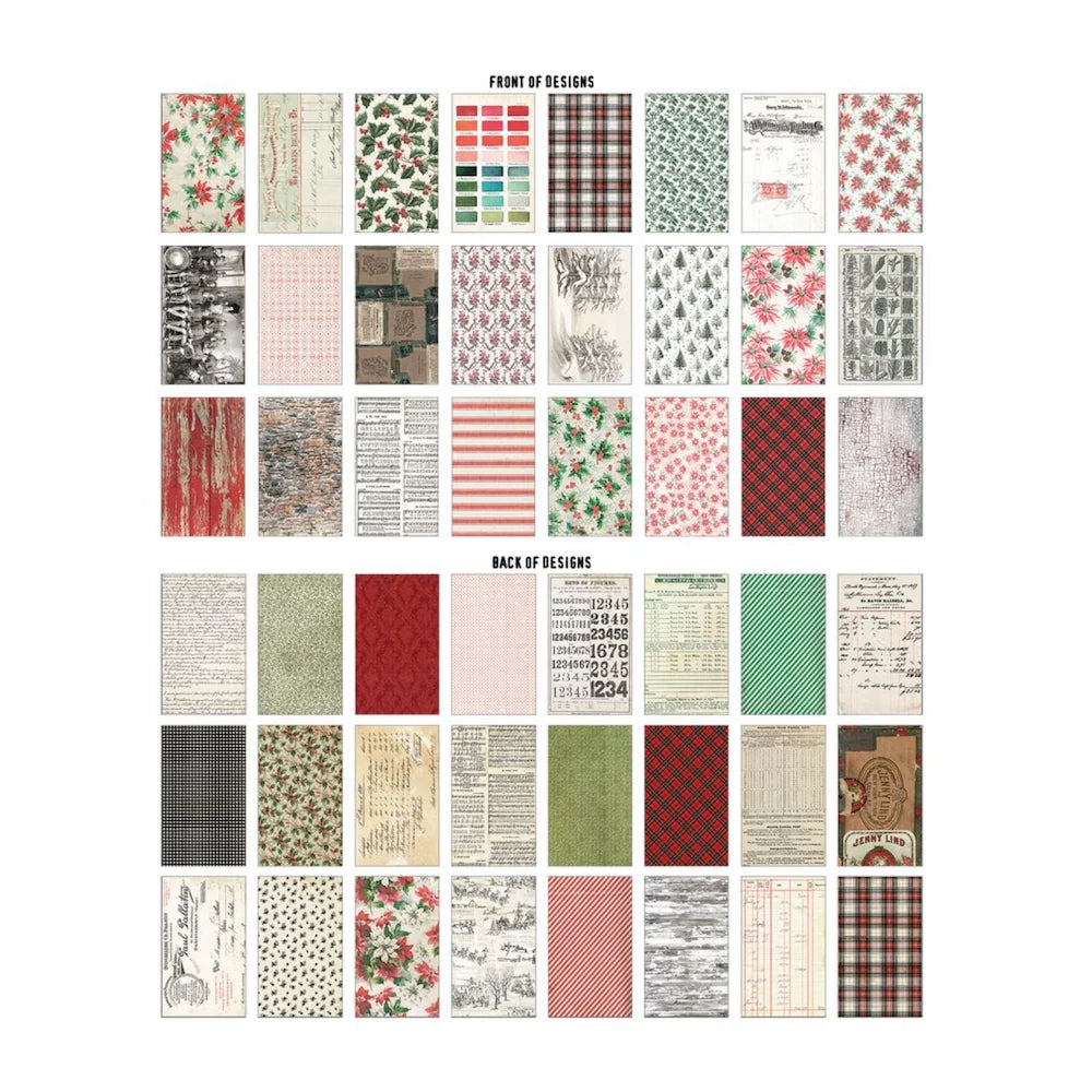 Tim Holtz Idea-ology Backdrops Christmas 24 Double Sided She