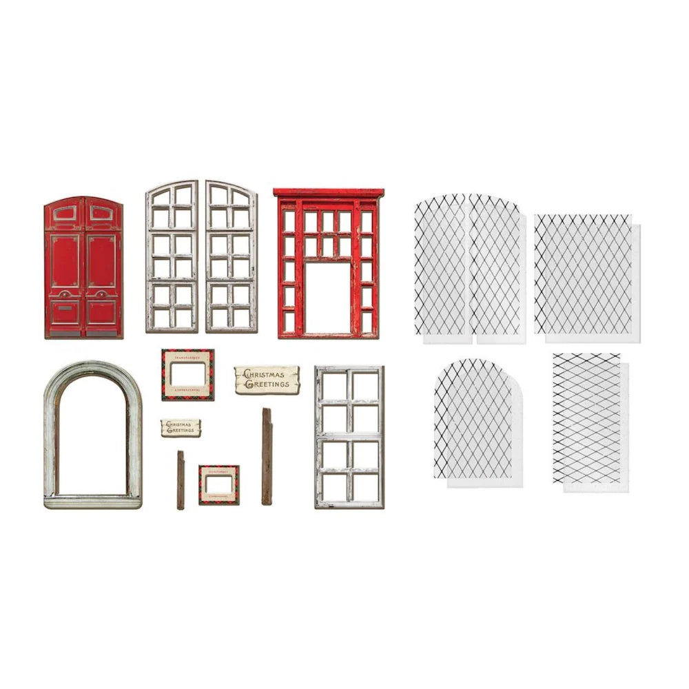Tim Holtz Idea-Ology Baseboards & Transparencies Christmas