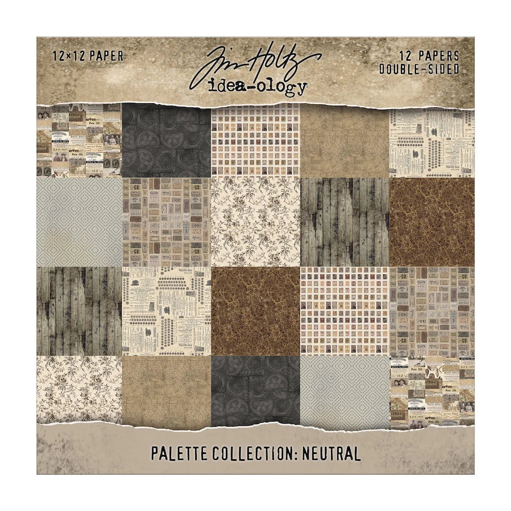 Tim Holtz Idea-ology Palette Collection Neutral 12x12"