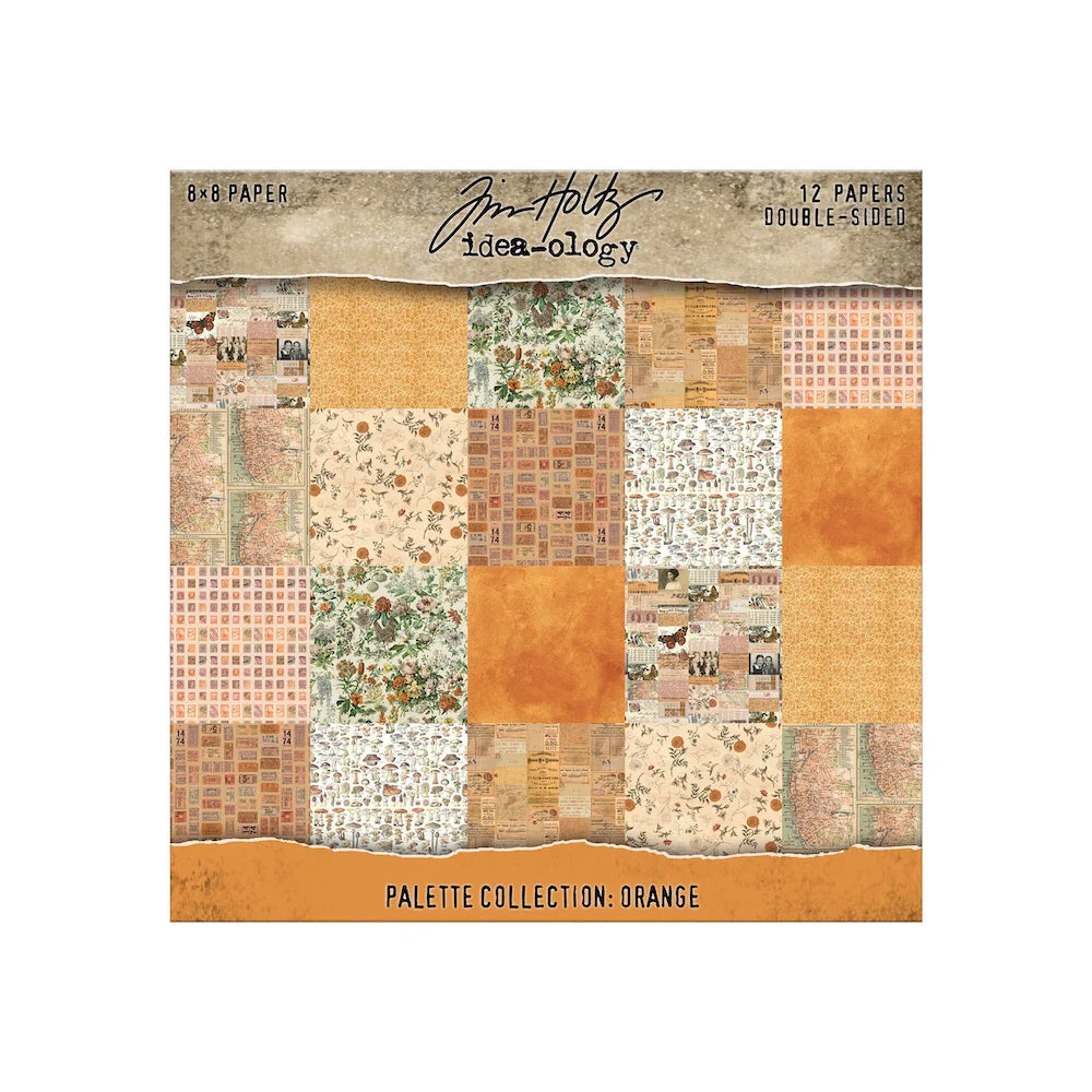Tim Holtz Idea-ology - Orange 8x8 Palette Paper