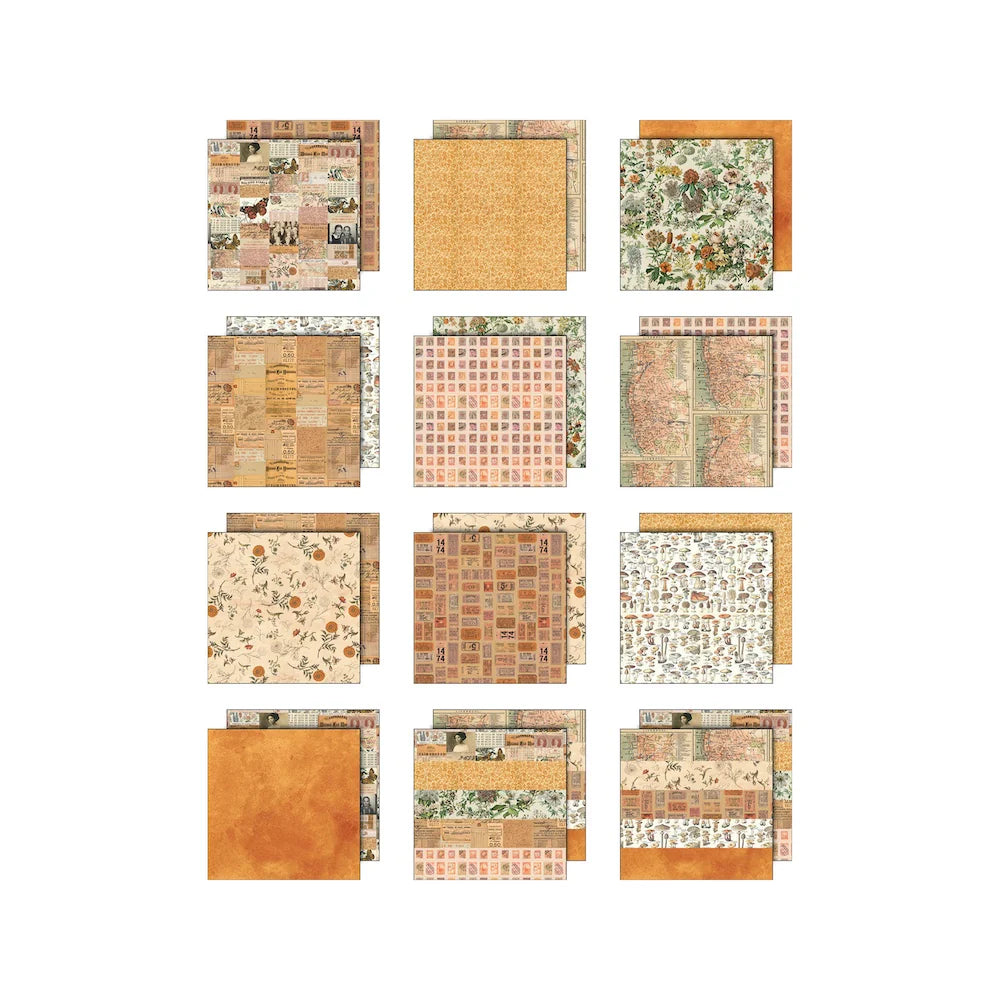 Tim Holtz Idea-ology - Orange 8x8 Palette Paper