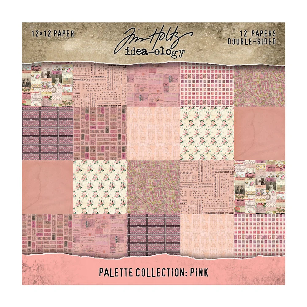 Tim Holtz Idea-ology 12x12" Palette Collection: Pink