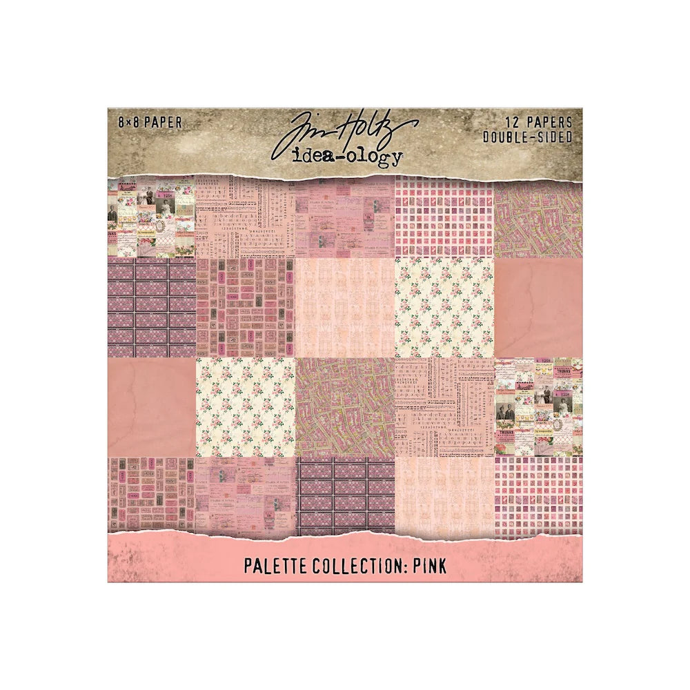 Tim Holtz Idea-ology - Pink 8x8 Palette Paper