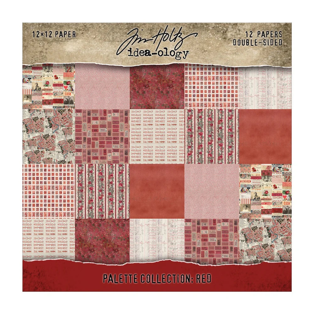 Tim Holtz Idea-ology 12x12" Palette Collection: Red