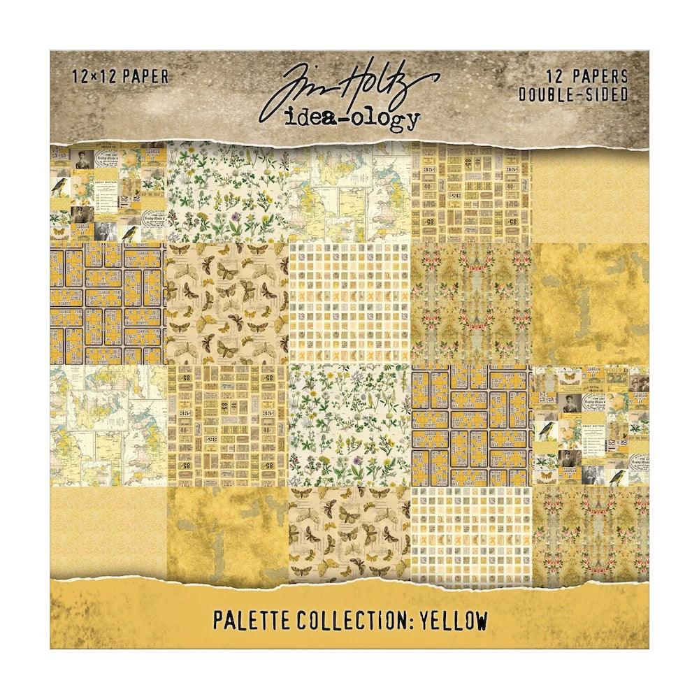 Tim Holtz Idea-ology Palette Collection Yellow 12x12"