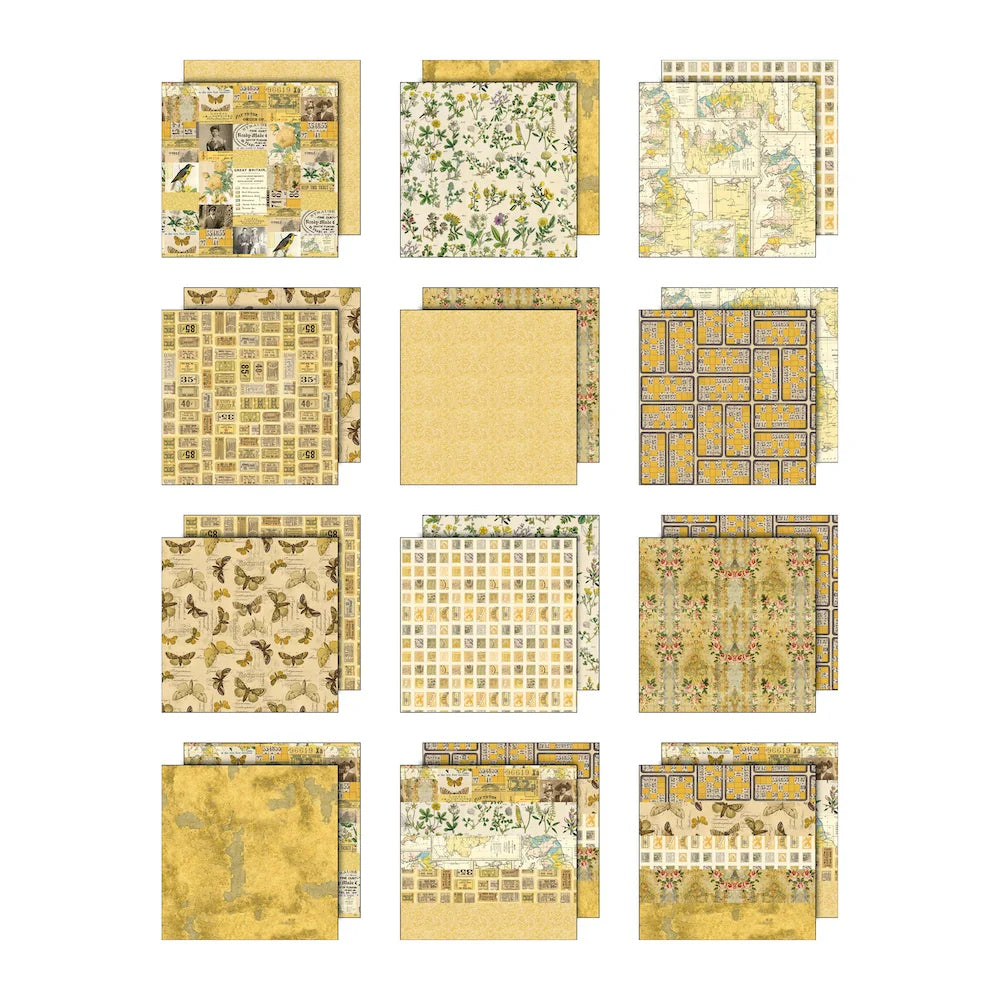 Tim Holtz Idea-ology Palette Collection Yellow 12x12"