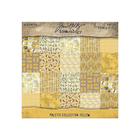 Tim Holtz Palette Collection Yellow 8x8"