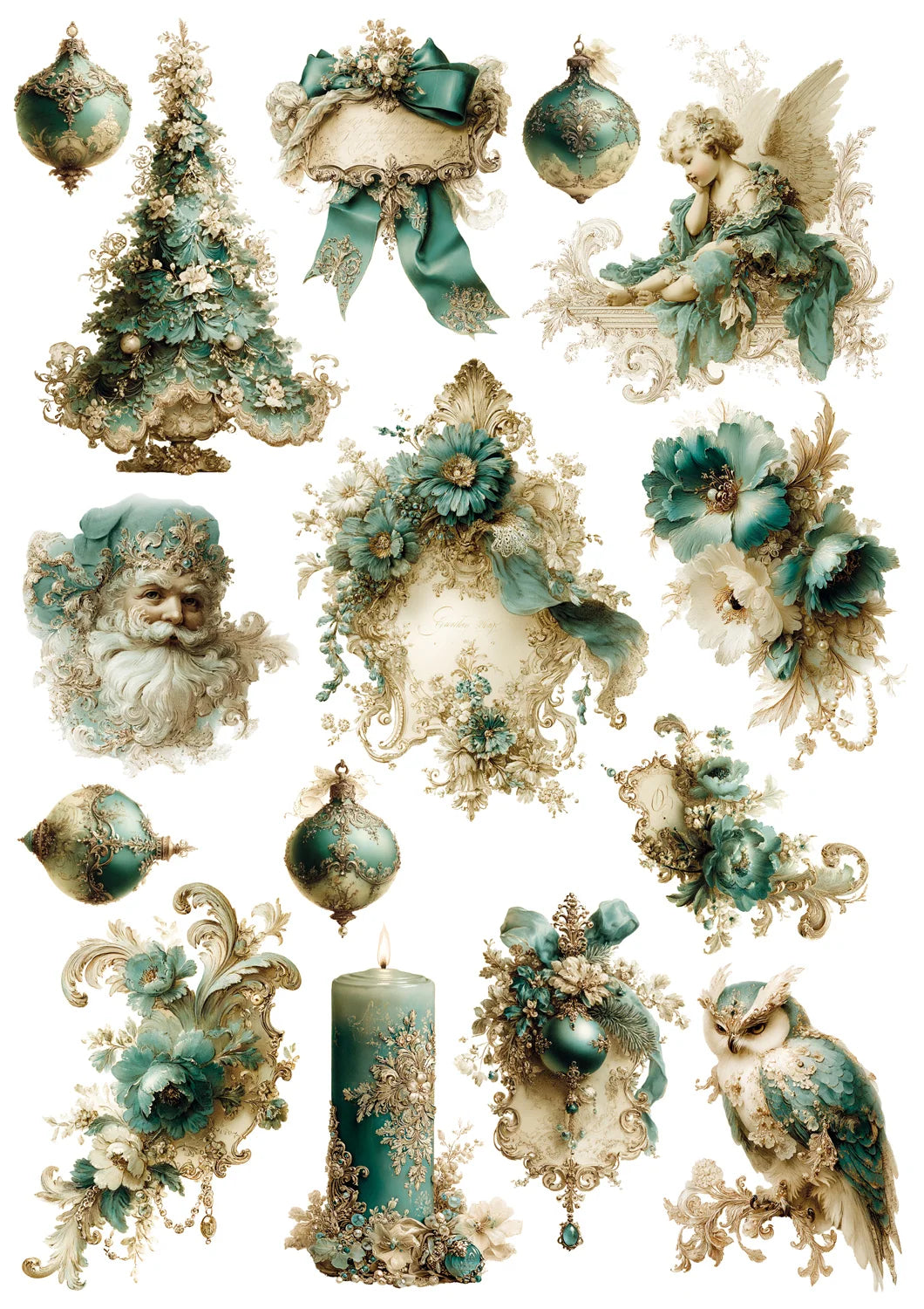 Lablanche Transfer Motif : Christmas Collage
