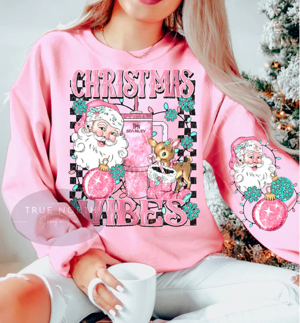 Strong N Free CDN : Sweatshirt - Christmas Vibes Jumbo Print