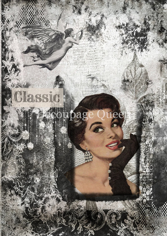 Decoupage Queen - Pinup Collection Classic Glam A4 Rice Paper