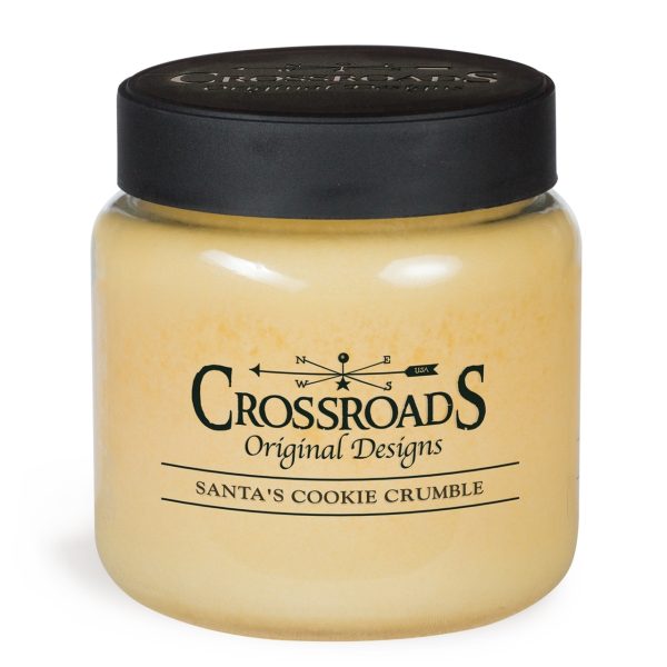 crossroads candle- santas cookie crumble 16 oz
