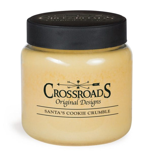 crossroads candle- santas cookie crumble 16 oz