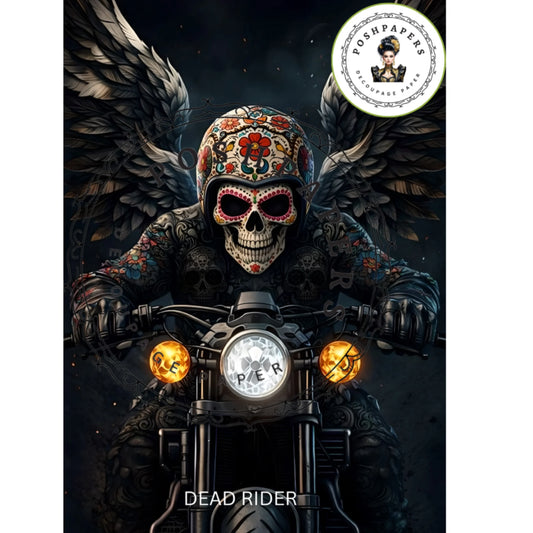 Posh Papers - Day of the Dead; Dead Rider 53x73 cm