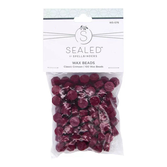 SEALED WAX BEADS CLASSIC CRIMSON