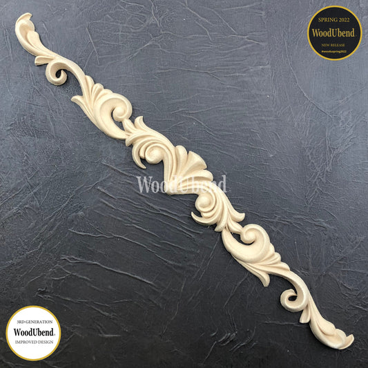 Woodubend Pack of 2 Pediments 47.5x5x1.2