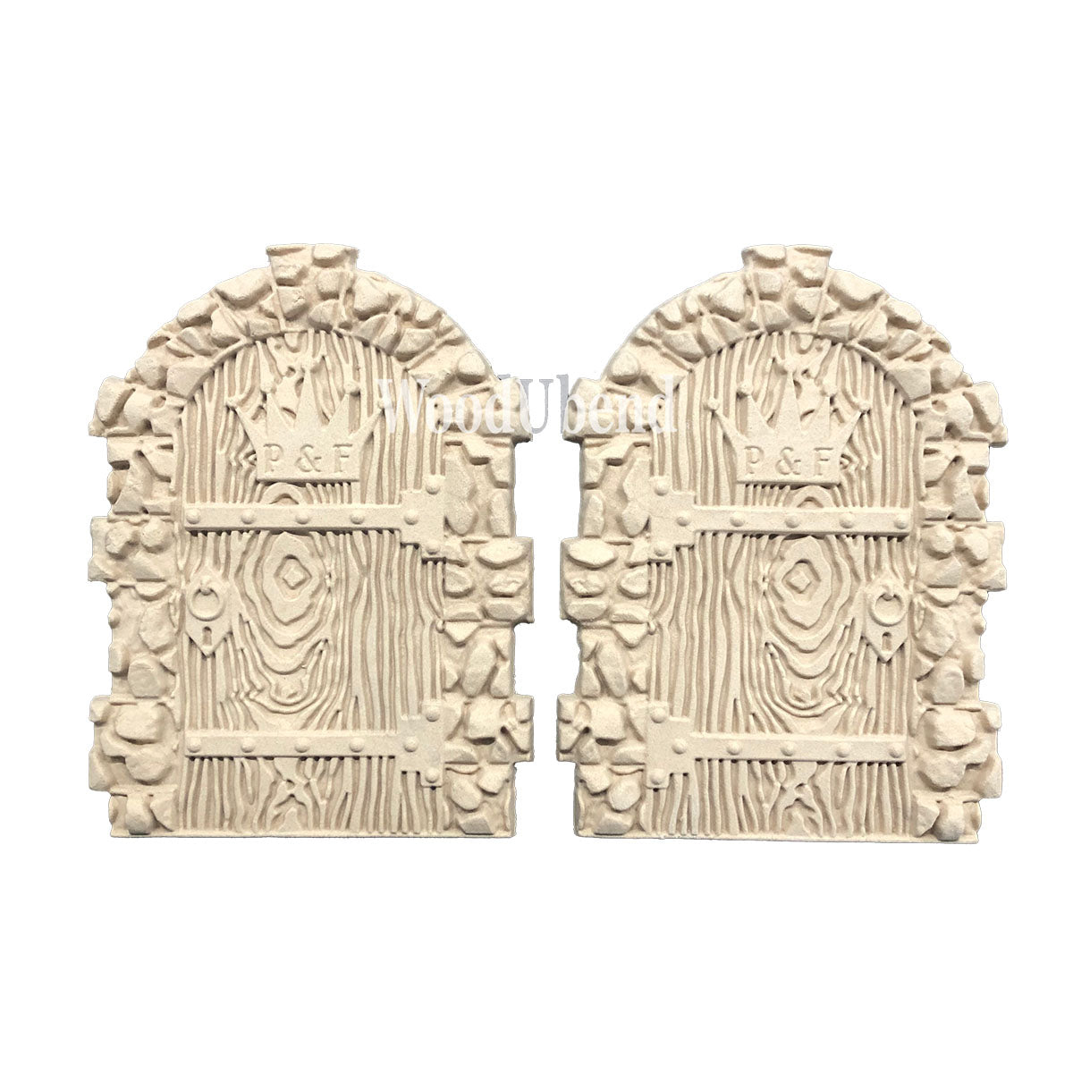 WoodUbend - Set Of Medieval Doors wub2279