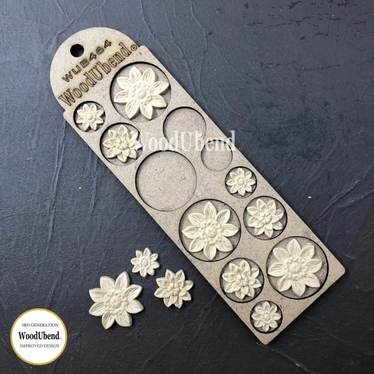 Woodubend Pack of 4 Flower Sets