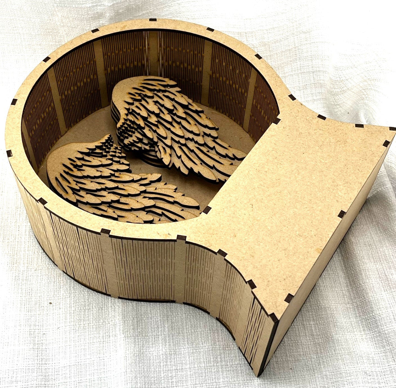 Handcrafted Holiday Traditions : MDF 3D Globe Box with Layered Wings