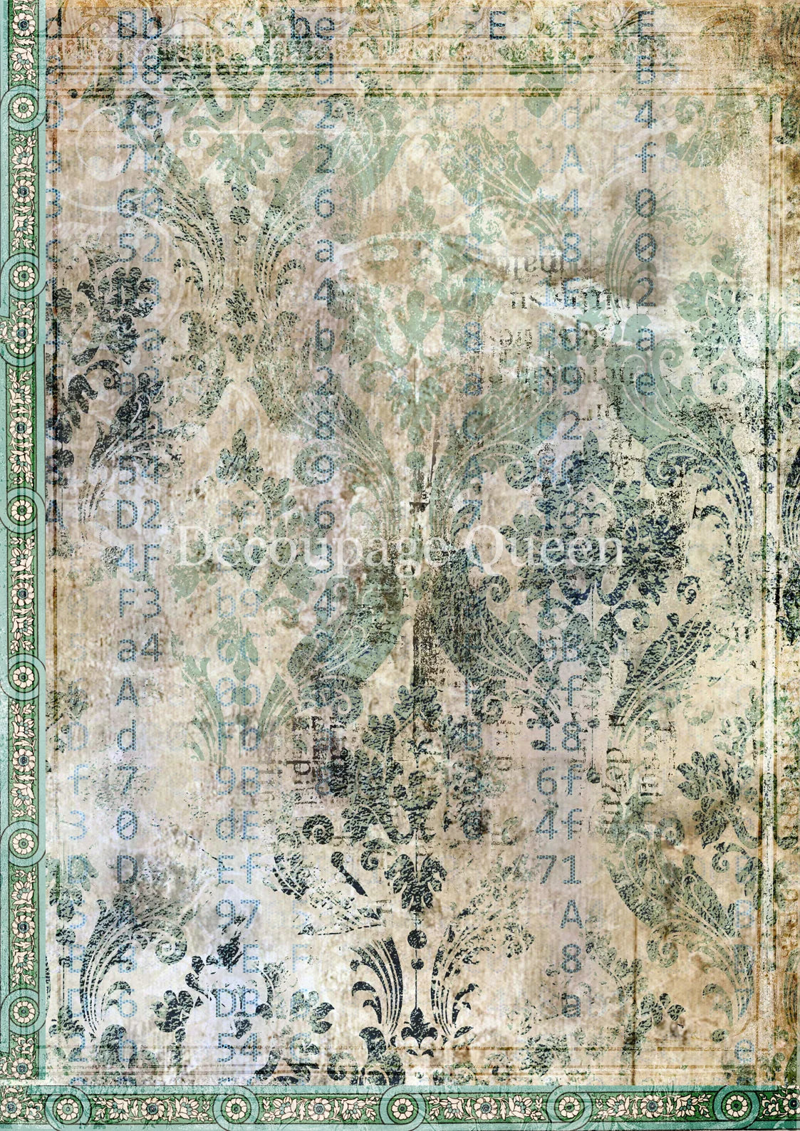 Decoupage Queen - Retro Queen Background A4 Rice Paper