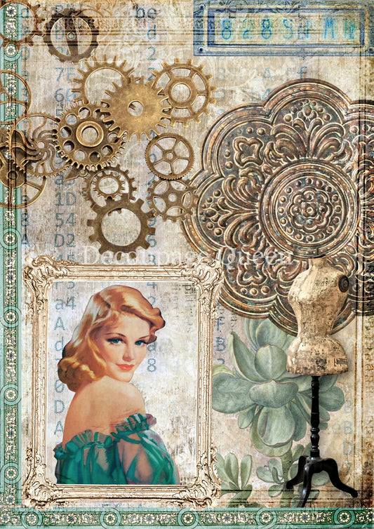 Decoupage Queen - Pinup Collection Retro Queen  A4 Rice Paper