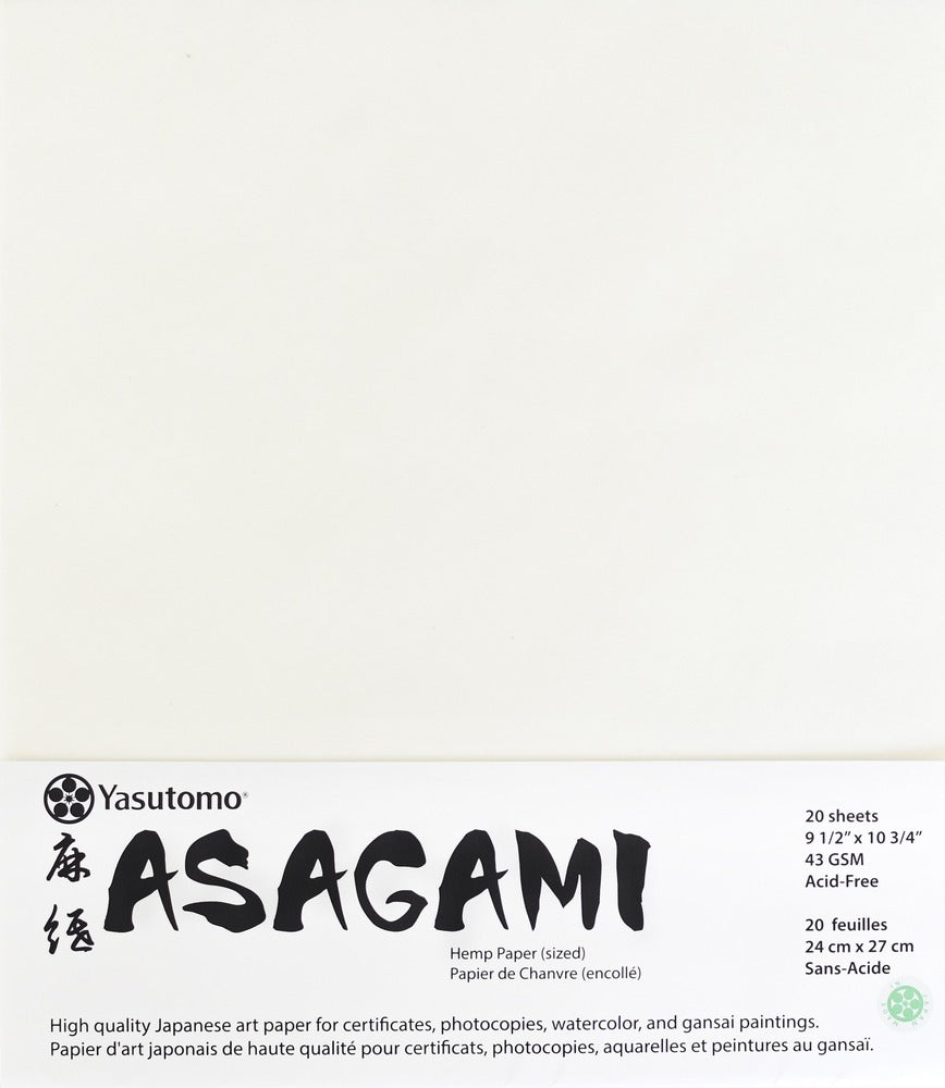 Asagami paper 9 1/2x10 3/4" (20 Sheets)
