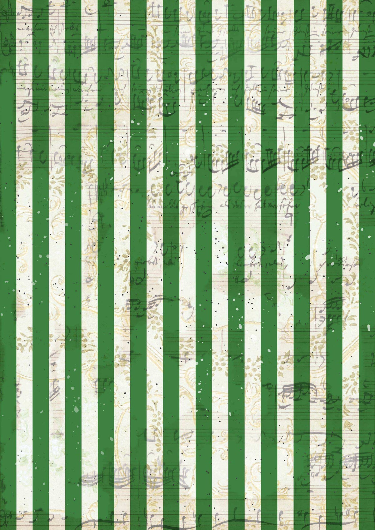 Decoupage Queen - Elle J Goods, Wintergreen Strips A4 & A3 Rice Paper
